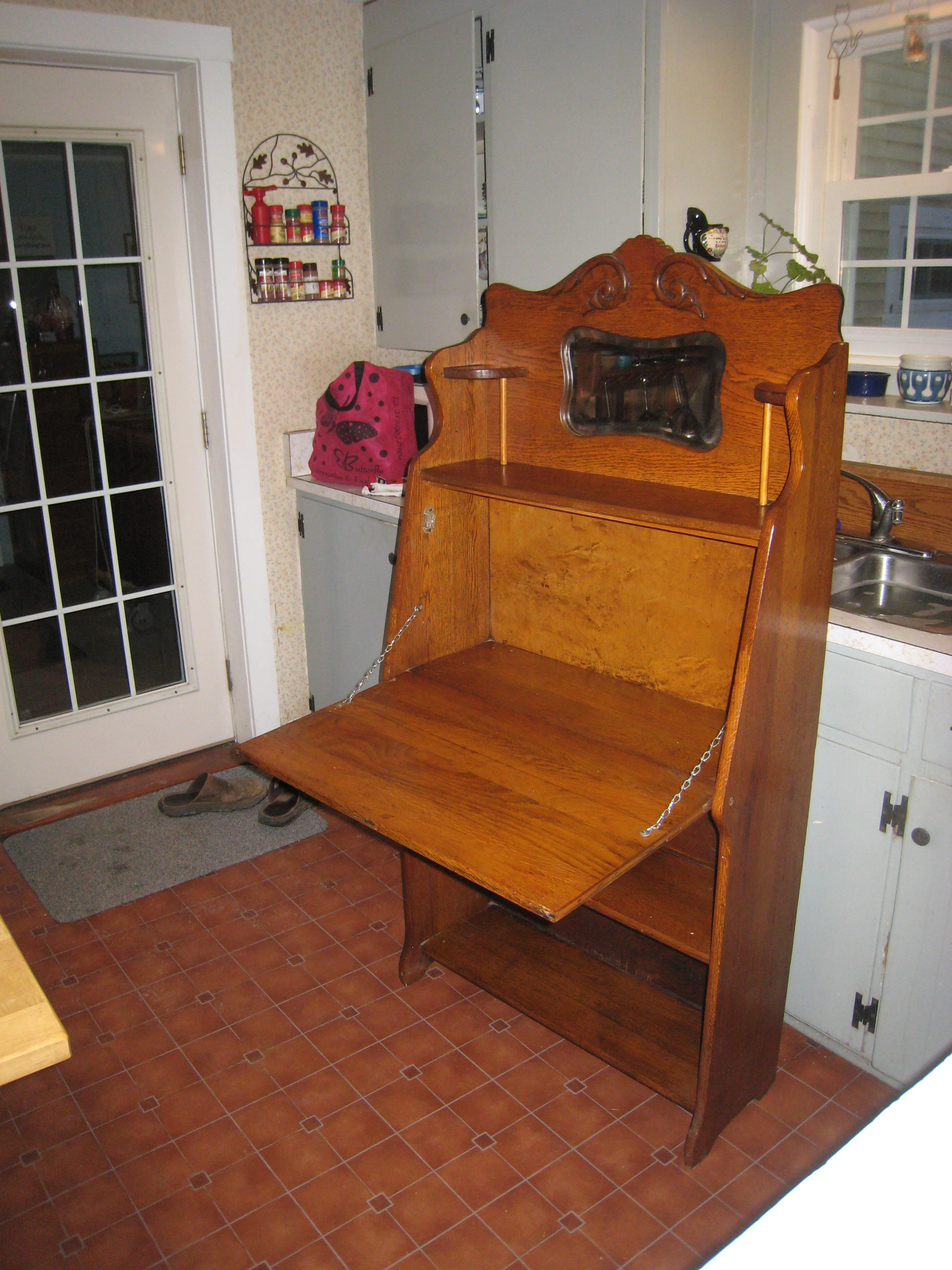 Oak Larkin desk/bookcase 225 Kingdom AntiquesKingdom Antiques